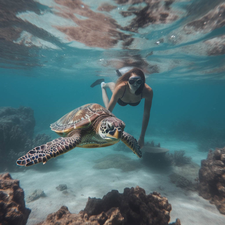 Snorkel with sea turtles in Cozumel this June! Warm water, clear reefs, and gentle giants await.
